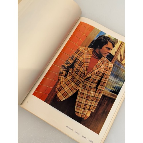 209 - Vintage Fashions, a manufactuers catalogue for 1976 gents clothing, with illustrated designs inside.... 