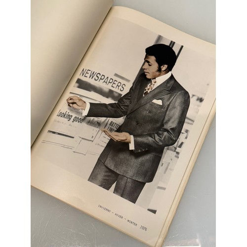 209 - Vintage Fashions, a manufactuers catalogue for 1976 gents clothing, with illustrated designs inside.... 