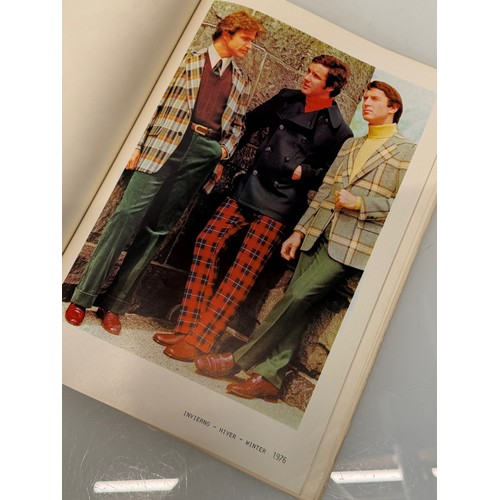 209 - Vintage Fashions, a manufactuers catalogue for 1976 gents clothing, with illustrated designs inside.... 