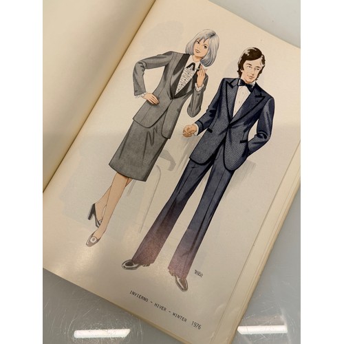 209 - Vintage Fashions, a manufactuers catalogue for 1976 gents clothing, with illustrated designs inside.... 