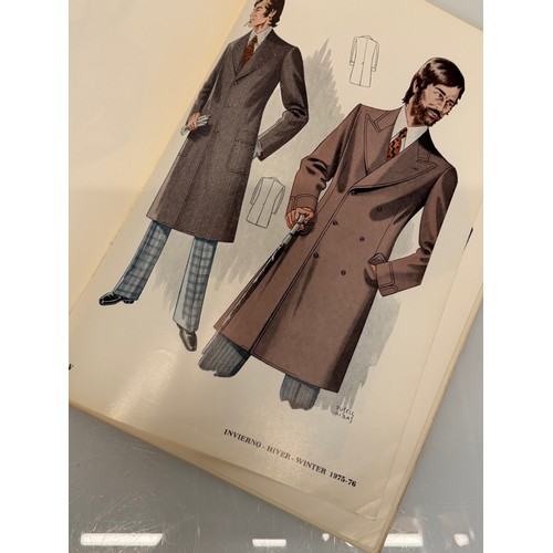 209 - Vintage Fashions, a manufactuers catalogue for 1976 gents clothing, with illustrated designs inside.... 