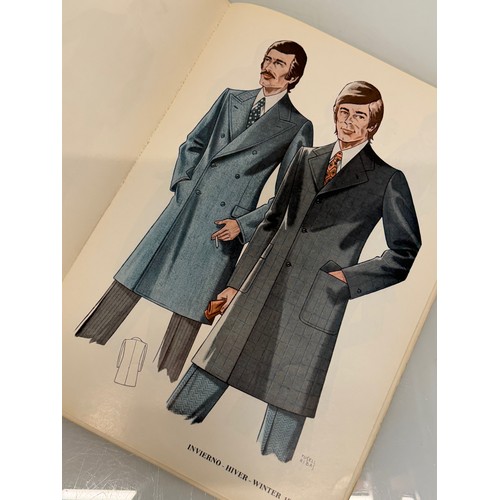 209 - Vintage Fashions, a manufactuers catalogue for 1976 gents clothing, with illustrated designs inside.... 