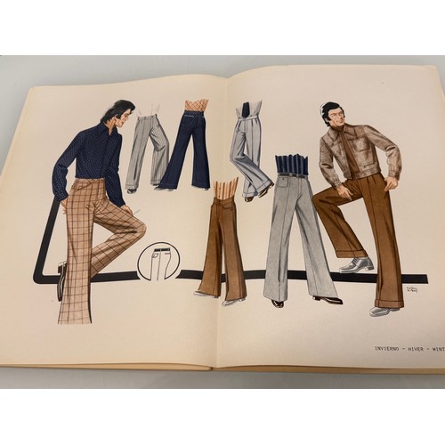 209 - Vintage Fashions, a manufactuers catalogue for 1976 gents clothing, with illustrated designs inside.... 