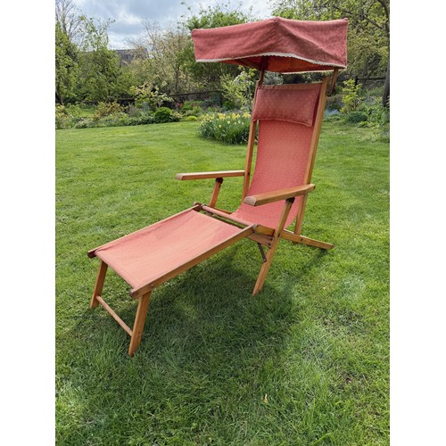 Garden furniture, an Ocean Chair by Geebro, a reclining art deco era ...