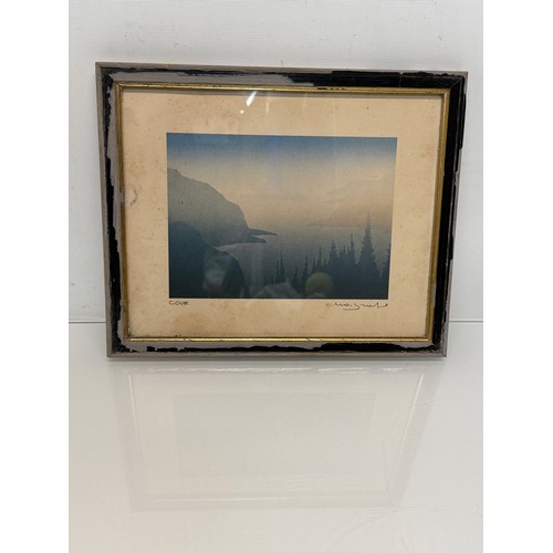 Canadian Art, Cove framed original signed by the artist Markgraf, 28 cm ...