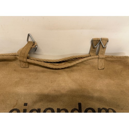 French Post storage sack with handling straps. This lot is available ...