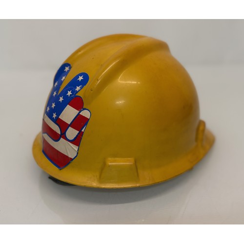 Automobilia, petrolania, a Shell branded safety hat from the 1970s with ...