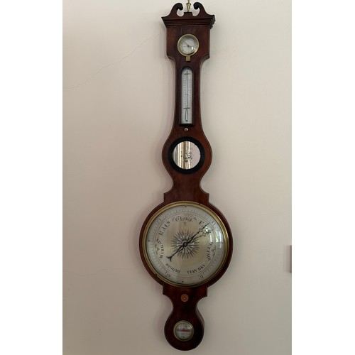 Decorative furnishings, Football interest, a Mahogany cased hanging ...