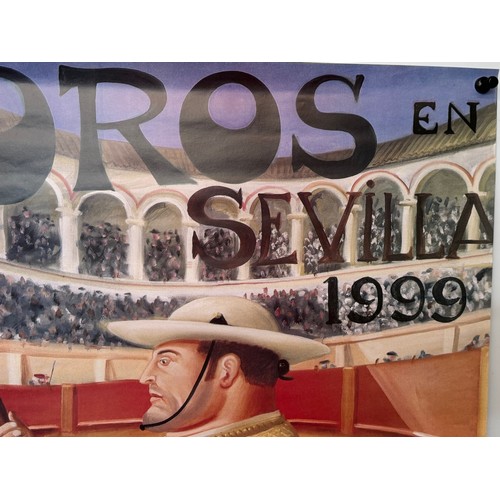 Fernand Botero, Poster, a large Bull fighting poster from Seville ...