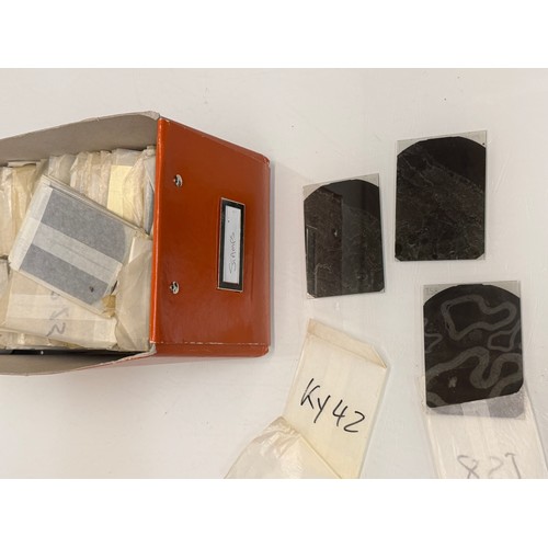 Scientific photography, a collection sample glass photo slides each is ...