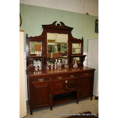 45 - Late Vict Mirror Back Sideboard