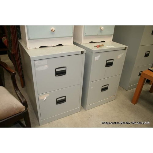 55 - 2.No 2 Drawer Filing Cabinets