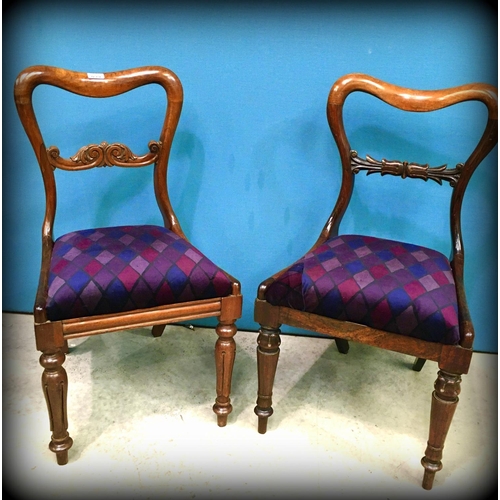 39 - PR of Victorian Mah Dining Chairs