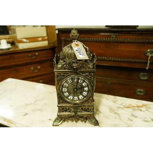 Brass Lantern Mantle Clock