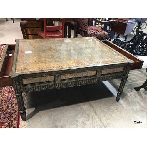 121 - Quality Interior Design Glass Top Coffee Table
115x90x55cm High