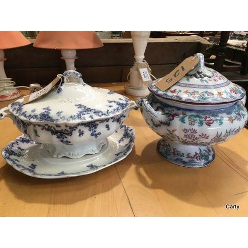 125 - 2 Porcelain Soup Tureens