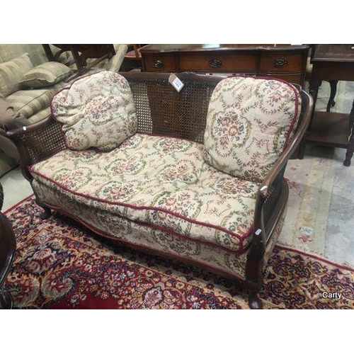 142 - Ed 2 Seater Cane Couch