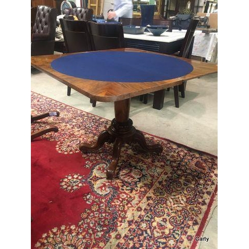 143 - Vict Walnut F/O Card Table