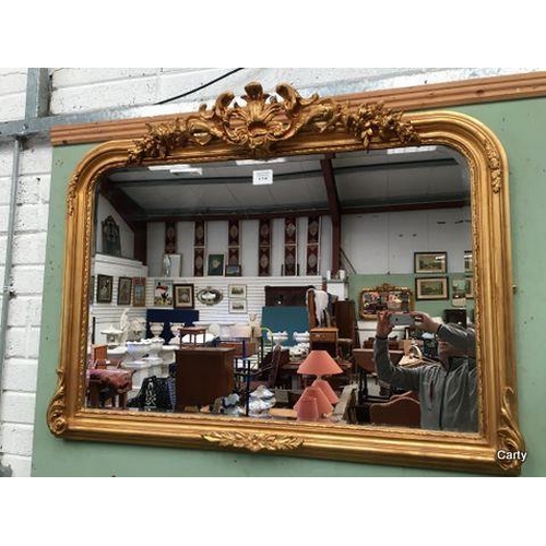 174 - Gilt Overmantle Carved Mirror.
140cm Wide x 110cm High