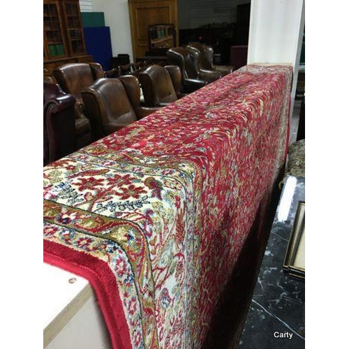 363 - Red Ground Cashmere  Rug 230x158cm