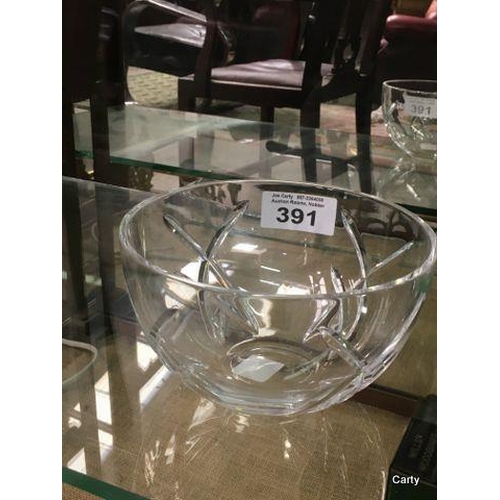 391 - Waterford Crystal Bowl - 20cm Wide