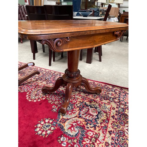143 - Vict Walnut F/O Card Table