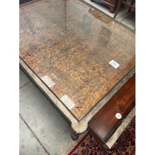 121 - Quality Interior Design Glass Top Coffee Table
115x90x55cm High