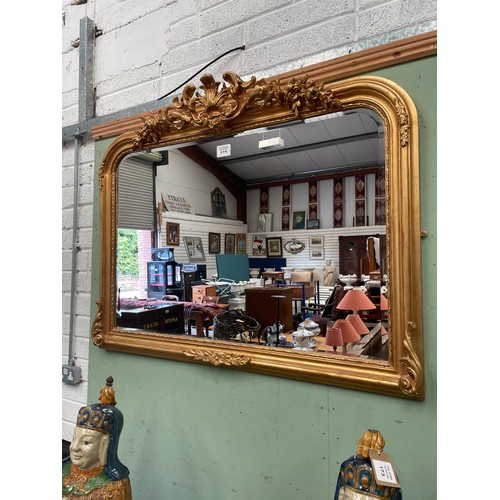 174 - Gilt Overmantle Carved Mirror.
140cm Wide x 110cm High