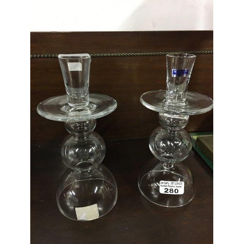 280 - Vintage Marquis 9 Inch Candlesticks