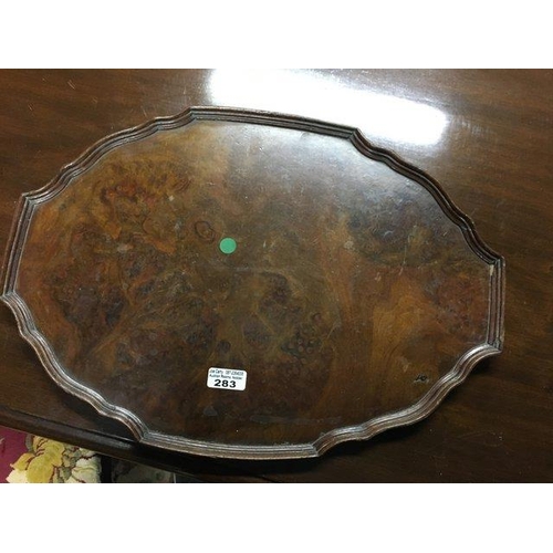 283 - Victorian Walnut Hand Tray