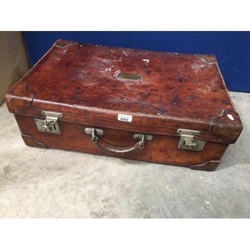 92 - Superb Quality Leather Luggage Case