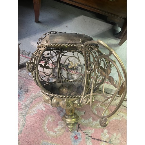 388 - Brass Hanging Lamp
45cm High x 40cm Wide