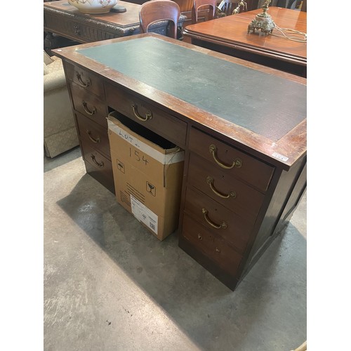 153 - Mahogany  Double Ped Desk
120x60cm