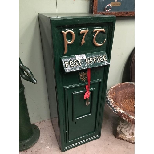 115 - P&T Style Iron Post Box