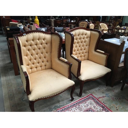 151 - Pr Mah Vict Style Arm Chairs