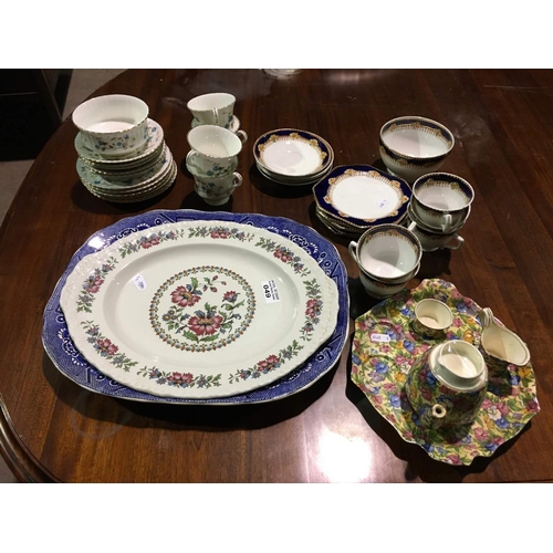 49 - 2 Platters & 2 Part China Sets