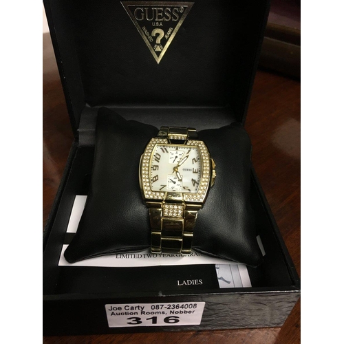 316 - Ladys Guess watch