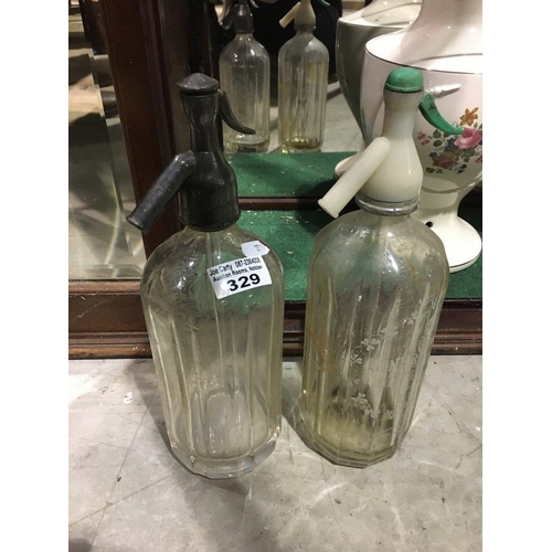 329 - 2 Soda Siphons