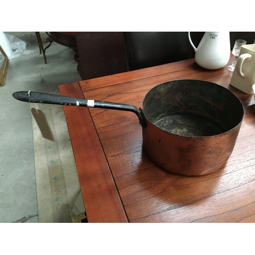 346 - Large Copper Saucepan