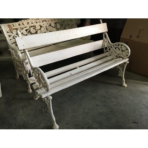 352 - Cast Iron Ends Timber Seat Garden Bench