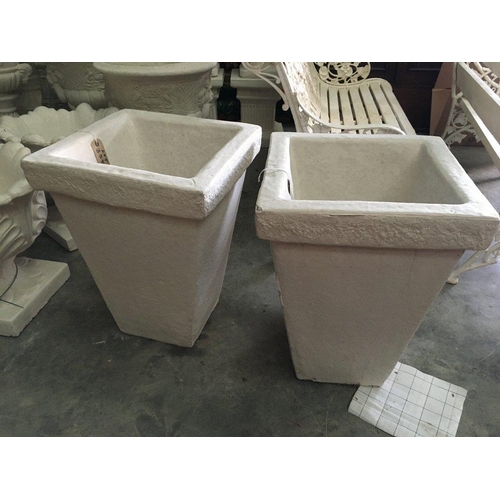 354 - 2 Square  Composite Garden Pots