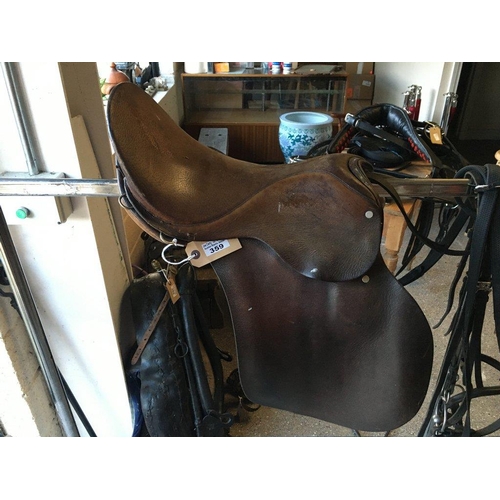 359 - 16 inch Barnsby leather Saddle