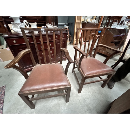 107 - Pr of Carved Chairs