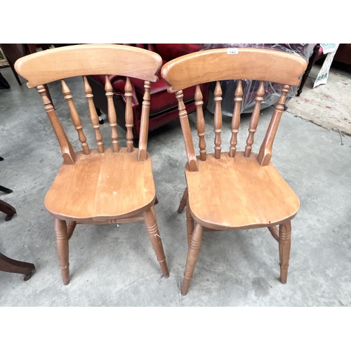 142 - Pr Of Old Style Kitchen Chairs