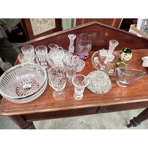 151 - Crystal Bowl & Misc Glassware