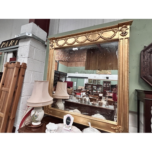 84 - Gilt Over Mantle Mirror 140H 125W