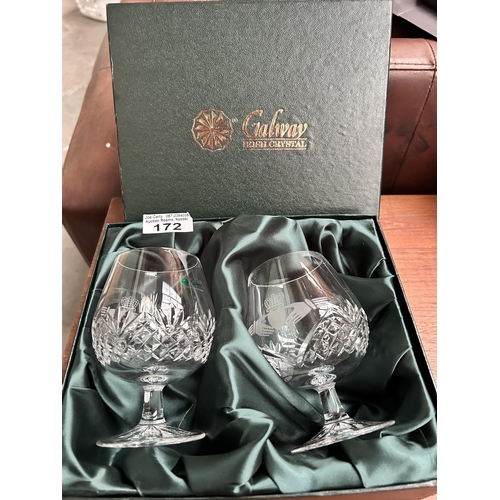 172 - 2 Tipperary Brandy Glasses