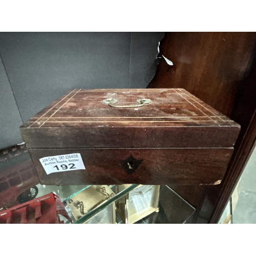 192 - Inlaid Jewellery Box