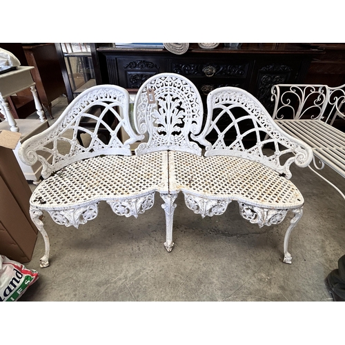 356 - Cast iron Garden Bench