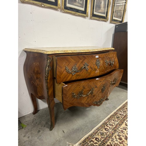 237 - French Louis XV Style Kenswood Boome Camode with marble Top